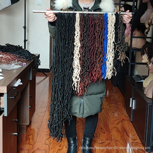 afro sysnthetic 36 inch Nu faux locs crochet braids faux locs synthetic hair extension locs